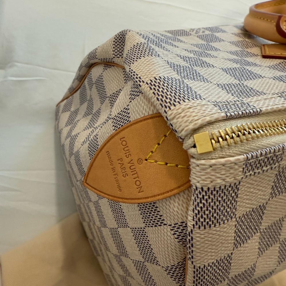LOUIS VUITTON Damier Azur Bag Speedy 35 Like new! - Picture 4 of 11
